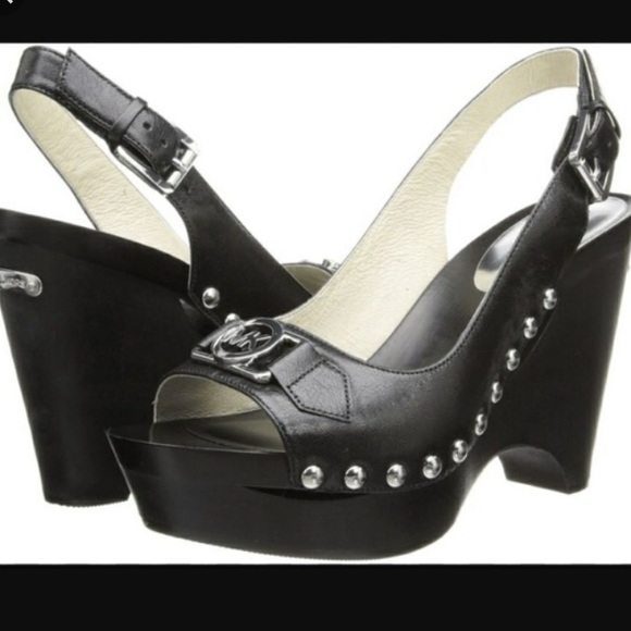 michael kors charm wedge sandals